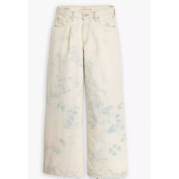 Levi's Premium Baggy Dad Wide Leg Women's Jeans 29x32 Maybe Blue - Light Wash - Picture 6 of 7
